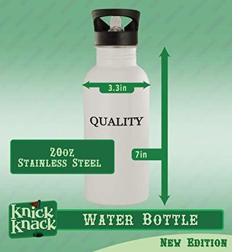 מתנות Knick Knack Fash Fash - 20oz נירוסטה בקבוק מים חיצוניים, כסף