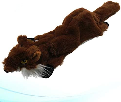 Bootoyard 1 pc מצויר מצויר בצורת פוקס בצורת כלב צעצוע חריקת חיית מחמד טוחנות צעצוע לועס משחק צעצוע של צעצוע נשיכה צעצוע - גודל S עבור ציוד למסיבות