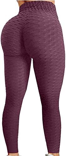 יוגה מכנסיים לנשים בתוספת גודל ארוך מותניים יוגה תרגיל בועה גבוהה נשים של ריצה ירך כושר מכנסיים הרמת יוגה מכנסיים