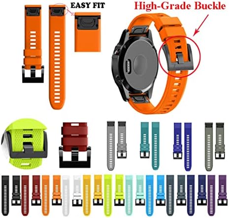 EGSDSE 26 22 20 ממ רצועת Watchband לרצועת Garmin Fenix ​​7x 7 7S צפה מהיר שחרור מהיר סיליקון Easyfit Strap Strap