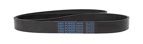 D&D Powerdrive 600L19 Poly V Belt 19 להקה, גומי