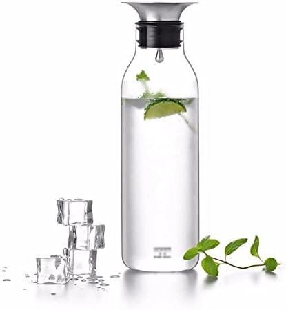 N/A ידני נושף בקבוק מים זכוכית כד זכוכית עמידה בחום של מים קרים או שתייה 700 מל