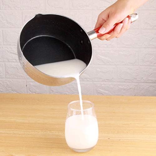 לבן חלב פאן, טמפרטורה גבוהה התנגדות, הולכת חום מהירה, נוח ארוך ידית, יכול לשמש כדי להרתיח חלב