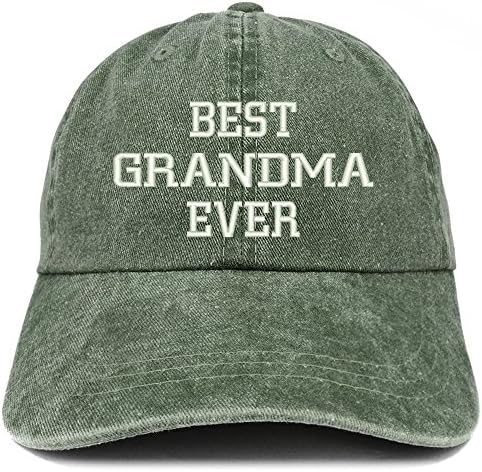 חנות הלבשה אופנתית הטובה ביותר סבתא אי פעם רקומה פיגמנט צבוע כובע כותנה פרופיל נמוך