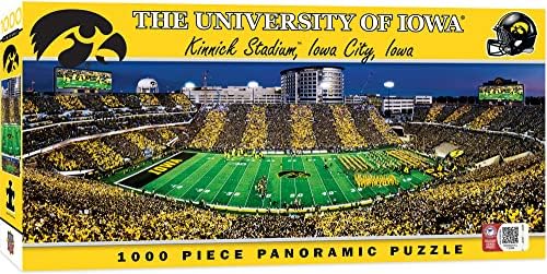 יצירות מופת 1000 חתיכות ספורט פאזל - NCAA Iowa Hawkeyes Center View Panoramic - 13 x39