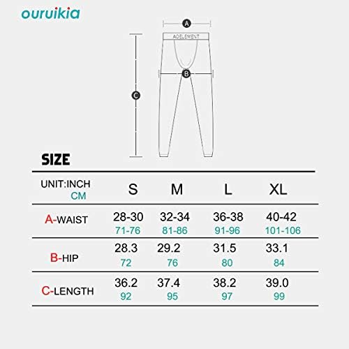 מכנסי הלבשה תחתונים תרמית של Osuikia Modal Long Johs