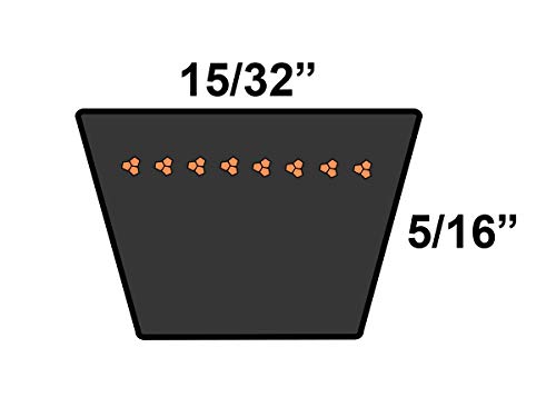 D&D Powerdrive 8314 V חגורה, גומי