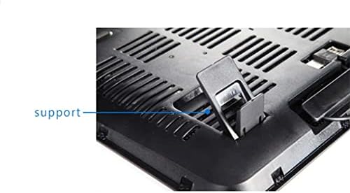 מחברת MJWDP רדיאטור 5V 5V מאוורר USB חיצוני כפול תומך בכרית קירור ניידת -מאוורר לוח מתכת שקט במהירות גבוהה