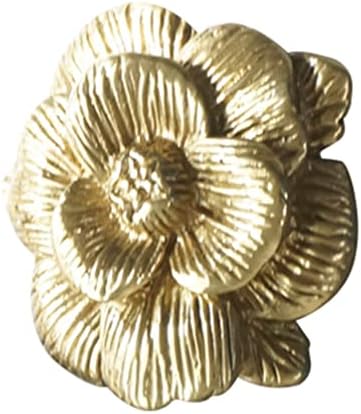 זהב Besportble מושך ידיות ארונות נחושת ידיות מגירת פרחים ידיות משיכה קופסאות תכשיטים דקורטיביות ידית לארון מטבח ארון ארון ריהוט חומרה זהב