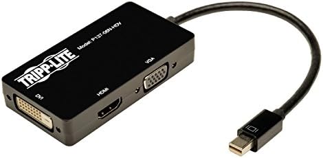 Tripp Lite Keyspan Mini Displayport ל- VGA/DVI/HDMI All-in-One מתאם/ממיר TRPP13706NHDV
