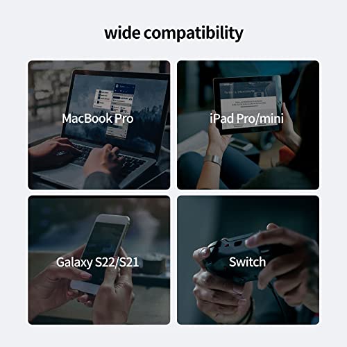 Cobossin USB C ל- USB C כבל טעינה 100W 6.6ft, סוג C כבל טעינה מהיר, כבל USBC עבור MacBook Pro 2021, iPad Pro 2021, Samsung S21, שחור