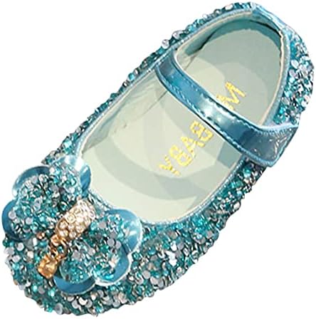 ילדה שמלת נעלי ילדי נעלי אופנה להקת יהלומים שטוח תחתון נסיכת נעלי אופנה קשת נסיכת נעלי רך תחתון נצנצים ביצועים נעליים