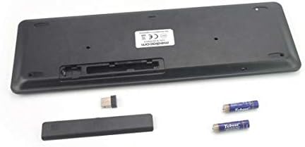 לוח מקשים תואם ללנובו ט15 גרם-מקלדת מדיה אחת עם משטח מגע, לוח מקשים אלחוטי למחשב מקלדת בגודל מלא-שחור משחור