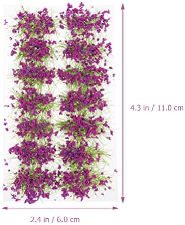 ירוק דקור סטטי דשא ציצים פרח ציצים 2 קופסות מיניאטורי פרח צמחייה קבוצות דשא ציצים סטטי נוף דגם עשה זאת בעצמך מיניאטורי עבור רכבת נוף רכבת נוף צמחים דקור