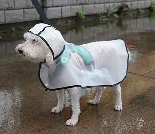 N / a כלב מגן על בגדי חיות מחמד כלבים מחליקים יותר עם מים עם ברדס עמיד במעילי גשם חיצוניים לכלבים עם רצועה רפלקטיבית לכלבים גדולים בינוניים גדולים