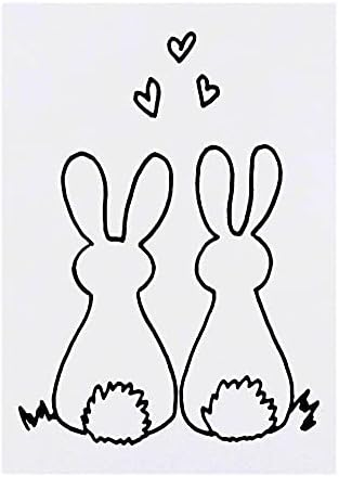 קעקוע זמני של Azeeda 'Love Bunnies'