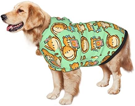 קפוצ'ון גדול של כלב סוודר בגדי חיות מחמד חמוד-כלבים עם כובע עם מעיל תלבושת חתולים רכה x-large