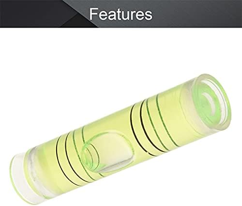 Utoolmart 9.5 × 40 ממ ירוק דיוק אוניברסלי בועה מפלס בקבוקונים רמת רוח רמה תמונות רמות תלייה מסמן מכשירי מדידה כלי פריסה 2 יחידות