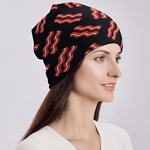בייקוטואן טעים בייקון הדפסת כפת כובעי גברים נשים עם עיצובים גולגולת כובע