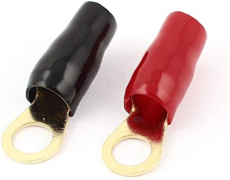זוג דריי צמד שרוול שחור אדום שרוול PVC שרוול מסופי טבעת מבודדים (זוג אדום שחור שחור שרוול PVC שרוול דה טרמינל דה אנילו איסלדו קונקטור