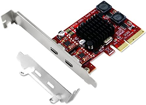 PCI Express ל- 2x USB 3.1 GEN2 סוג C 10GBPS CARTS עבור Windows 7, 8.1, 10, 11 ו- Mac OS 10.9,10.10,10.12,10.13,10.14,10.15 יח ', בנוי בטכנולוגיית בקרת חשמל חכמה