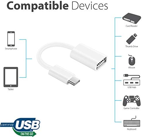 מתאם OTG USB-C 3.0 תואם ל- LG 15Z90Q-P.AAC8U1 שלך לפונקציות מהירות, מאומתות, מרובות שימוש כמו מקלדת, כונני אגודל, עכברים וכו '.