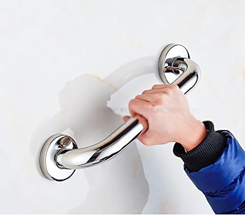 נירוסטה מראה אנטי להחליק מקלחת מעקה, מקלחת אסלה מחסום-משלוח קשישים איזון ידית/380 ממ