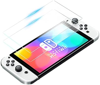 Runlyn 9H Pro+ מגן מסך זכוכית מזג תואם למתג Nintendo Oled Model 2021 סרט מגן