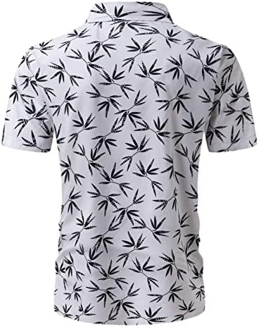 חולצות פשתן לגברים כושר רופף, חולצות הוואי לגברים שרוול קצר בכושר רגיל חולצות פרחים חולצות טרופיות חולצות חג עליונות