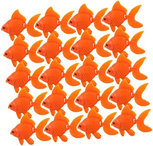 קיסאנג ' ל 100 יחידות מלאכותי דג זהב כתום דגים טרופיים פלסטיק