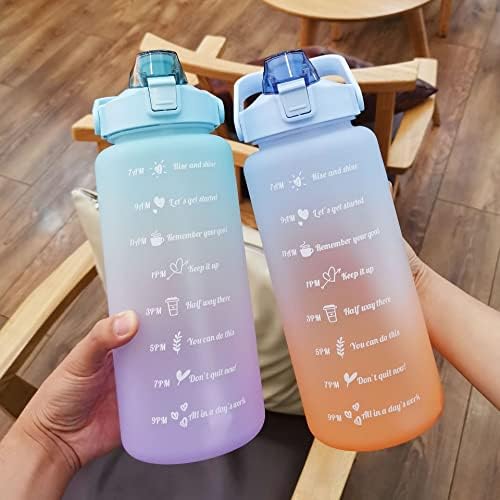 בקבוק מים ללא ריח קומקום נייד קיבולת גבוהה שני-צבע לשאת כוס