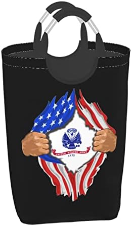 דגל של ארצות הברית צבא דם בתוכי בגדים מלוכלכים אחסון תיק לאחסון של בגדי מיטת גיליונות מגבות וכו'