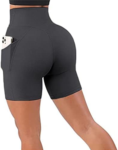 פאננוער נשים חלקה שלל מכנסיים אופנוענים לכווץ התחת הרמת גבוהה מותן אימון מכנסיים קצרים