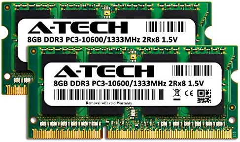 A-Tech 16 ג'יגה-בייט זיכרון זיכרון זיכרון Lenovo Thinkpad W520 4282-DDR3 1333MHz PC3-10600 NON ECC SO-DIMM 2RX8 1.5V-מחשב נייד ומחברת