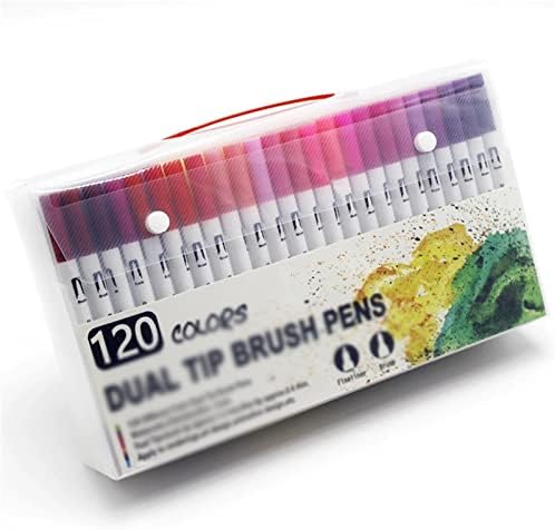 סמני FKSDHDG קבעו צבעים קצה כפול מברשת עט ציור ציור ציור בצבעי מים עטים לסמן אמנות למנגה אמנות