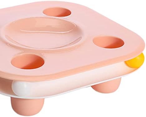 צעצועי Baoblaze er, מתקן טיפול אינטראקטיבי קערה קערה מאכיל פינוקים מוחיים, ורוד