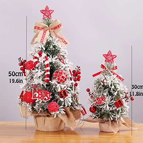 עץ חג המולד מלאכותי של XXSLY 30 סמ/50 סמ שולחן עבודה קטן עץ חג המולד נוהר