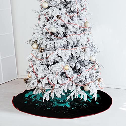 חצאית עץ חג המולד של נמר טייגר וינטג 'קישוטי חג המולד קישוטי חג המולד למסיבת השנה החדשה לחג