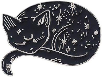מאגי מתנה מכשפה חתול סיכות שחור חתול סיכות שינה חתול תגי מכשפות