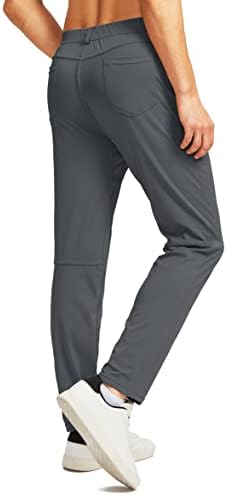 גרם הדרגתי גברים של למתוח גולף מכנסיים עם 6 כיסים דק מתאים שמלת מכנסיים לגברים נסיעות מזדמן עבודה