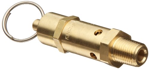 קינגסטון 112CSS סדרת פליז ASME-Code Valve, לחץ מוגדר 50 psi, 1/4 NPT זכר