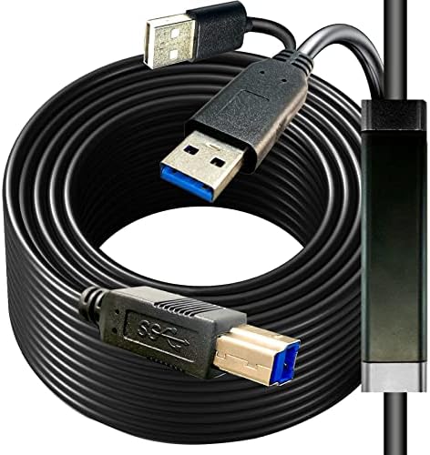 יוטיון USB 3.0 30ft מאריך, כבל USB Extender תואם למצלמות רשת, מצלמות, טלפונים, רכזות USB, עכברים, מקלדות, מדפסות, כוננים קשיחים, אוזניות.