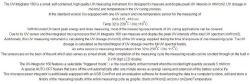 GOWE UV METER Integrator Integrator Radiometer בודק UV גלאי גלאי צג UV250-410NM תרשים גרפי USB במחשב