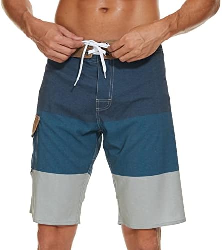 גזעי שחייה מזדמנים של קיץ גברים קל משקל קל משקל חוף רחב חוף מכנסיים קצרים בגד ים שרוך בגדי הוואי