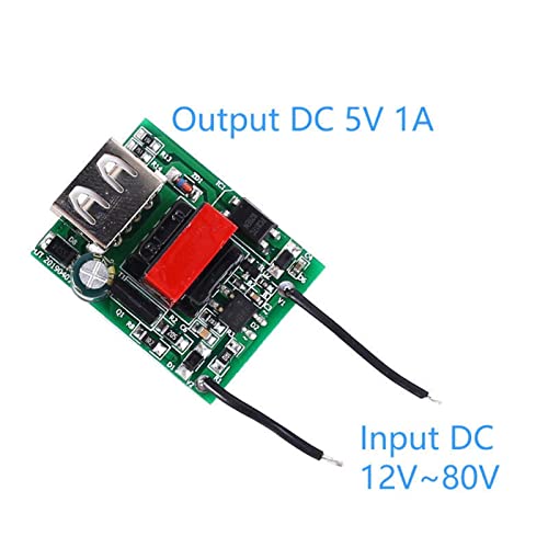 USB DC Step Down Down Module מבודד אספקת חשמל Buck Converter מייצב DC אספקת חשמל 12V 24V 36V 48V 72V עד 5V 1a