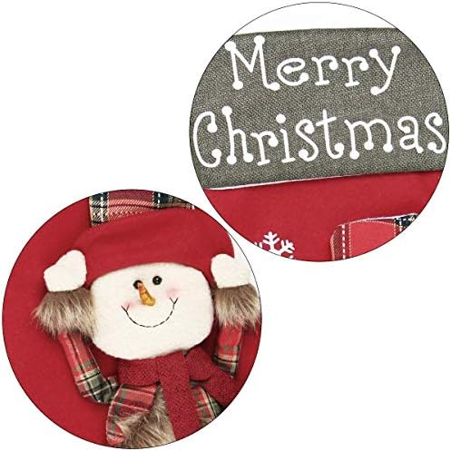 גרבי חג המולד של DreamPark 3 חבילה - 18 קישוט גרבי חג המולד גדול - גרב איילים של סנטה שלג לחג המולד - קישוטים ביתיים ציוד למסיבות ומתנות סט של 3