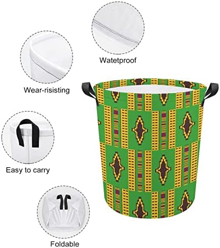הדפס אפריקאי אנקרה דפוס כביסה סל מתקפל אחסון סל סל תיק בגדי סלי לבית במעונות