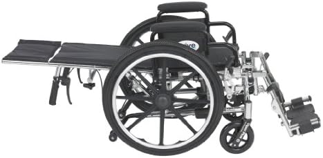 Viper בתוספת כסא גלגלים משקל קל עם מנוחה ברגליים והופך את הזרועות הניתנות לניתוק, 14 אינץ ', מושב 14 אינץ'